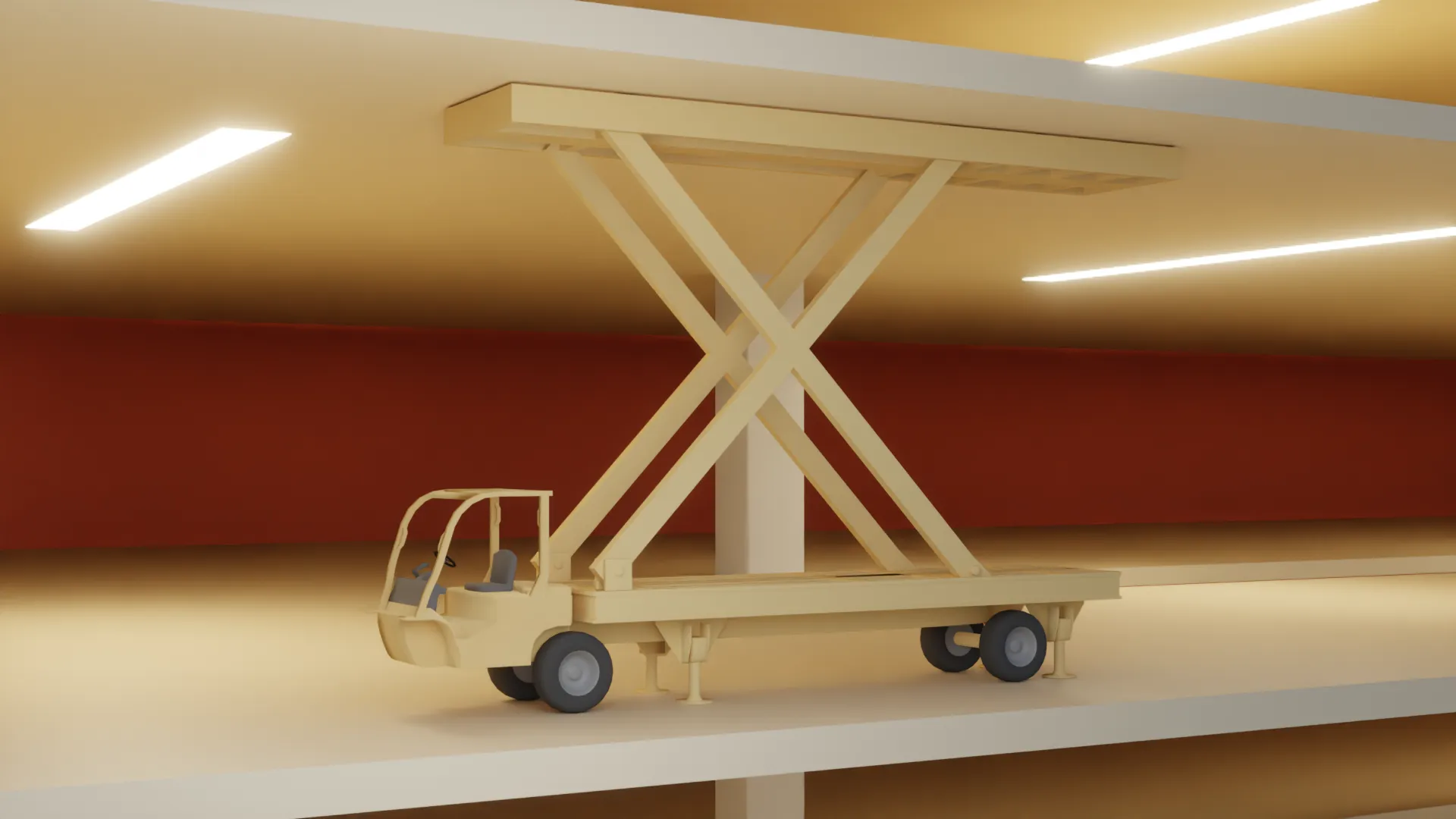 Decklifter test frame